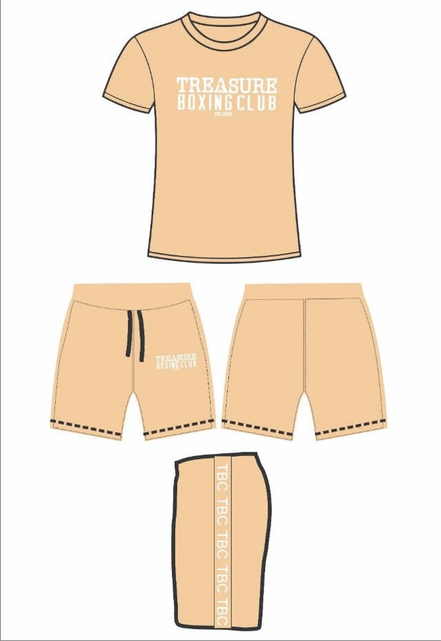 Peach Shirt and Short Set