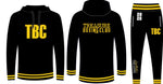 Treasure Boxing Club Black and Yellow Cotton fleece Tracksuit with embroidered logo
