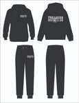 Treasure Boxing Club Polyester Fleece Tracksuit Black with White Logo