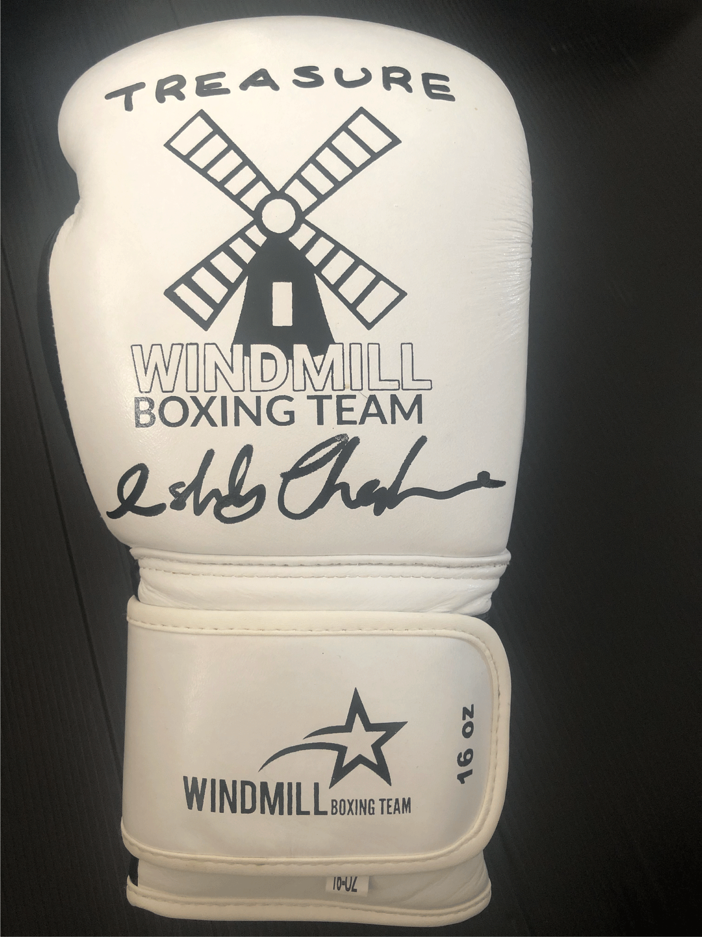 Signed Ashley Theophane Boxing Glove