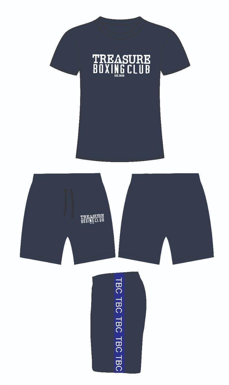 Navy Shirt and Shorts Set