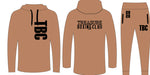 Treasure Boxing Club Black and Yellow Cotton fleece Tracksuit with embroidered logo