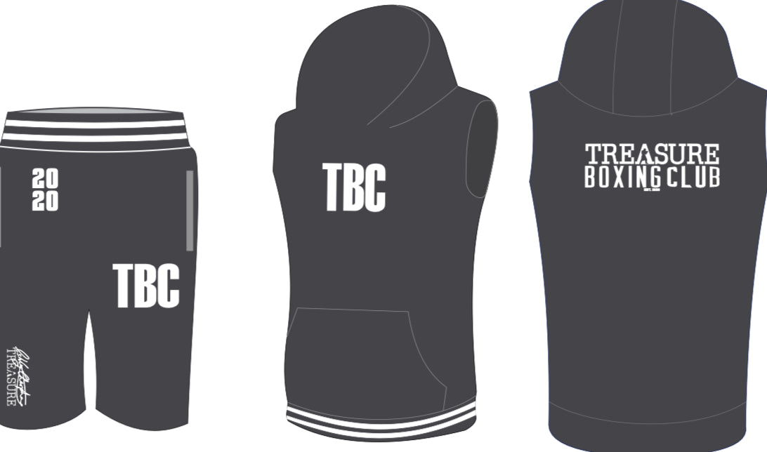 Treasure Boxing Club Hoody short set